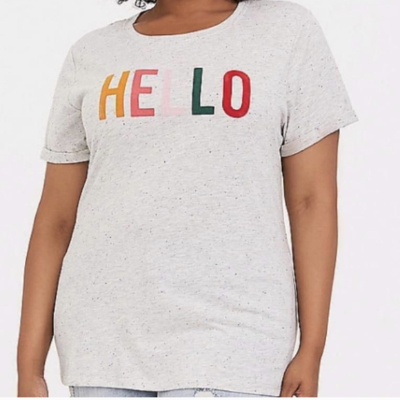 Torrid Hello Confetti T-shirt - Picture 3 of 8